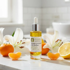 Sérum correcteur anti tâches - Huiles végétales bio (sésame, avocat, argan, lys blanc) et 4 Huiles Essentielles - 30 ml